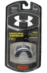 YOUTH Under Armour Gameday Armour Pro Mouth Guard Brand New Black - Picture 1 of 7