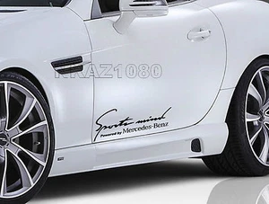 Calcomanía de vinilo Sports Mind Mercedes Benz deporte carreras pegatina emblema logotipo NEGRO - Imagen 1 de 2