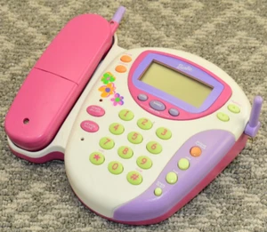 Vintage BARBIE Cordless Phone w/ Handset Landline Telephone Mattel 2000 - BE-177 - Afbeelding 1 van 8