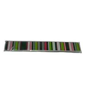 Bath & Body Works Emery Board Nail File Green Pink & White Stripes Striped - Picture 1 of 2