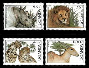 Uganda 1987 - WILDLIFE SPECIES - Set of 4 Stamps - Scott #535-38  - MNH - Picture 1 of 1