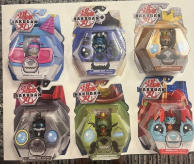 BAKUGAN CUBBO SET 6 VARIANTS PIRATE MAGICIAN DRAGONOID PARTY SHERIFF KING - Image 1 of 4
