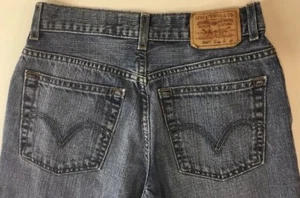 Levis Boys Jeans Pants Denim 550 Relaxed Fit 14 Regular 27x27" 5 Pocket  - Picture 1 of 11