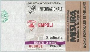 68370 - BIGLIETTO PARTITA CALCIO  Scudetto 1987-87 : INTER / Empoli - Picture 1 of 1