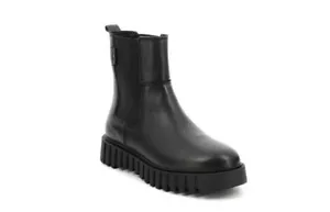Bota al tobillo KicKers Patada Favorita Yankee Negro + Cuero de Goma 910582-508 - Imagen 1 de 5