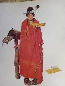 "See America 1st" Rockwell 1970s reprint Of 1938 Saturday Eve Post cover 12x14" - Picture 1 of 6