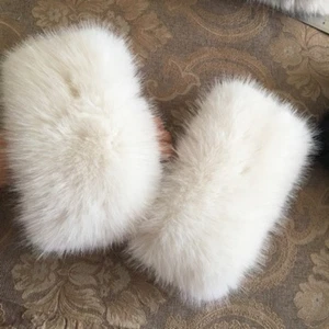 2x Detachable Faux Fur Cuffs for Down Jacket Padded Coat Cuff Accessory Classic - Picture 1 of 8