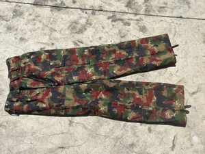Swiss Alpenflage BDU Pants size 40/76 Camo Camouflage Military Small Medium - Picture 1 of 3