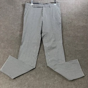 Lacoste Striped Dress Pants, Men 32x35 , Navy Blue and White - Classic - Picture 1 of 11