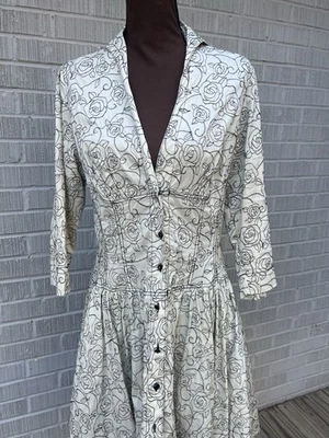 Byron Lars Beauty Mark Fringe and Lace Dress Size 12 - Image 1 of 4