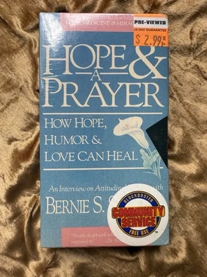 🌈 HOPE & PRAYER VHS 🎥 Dr. Bernie Siegel – Self-Healing, Humor & Love 💖 - Image 1 of 4