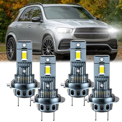 For Mercedes-Benz GLE350 2016-2020 H7+H7 Combo LED Headlight High Low Beam Bulbs - Image 1 of 4