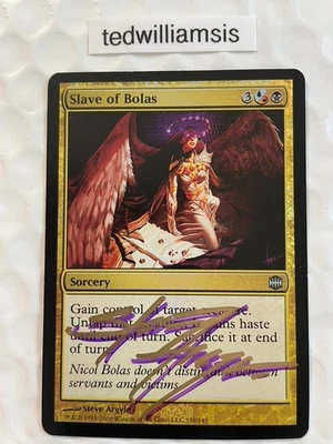 MtG Slave of Bolas Alara Reborn Foil Signed Autographed Steve Argyle NM Back - Image 1 of 2