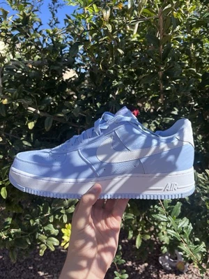 Custom Light Blue Nike Air Force 1’s, High Quality Affordable And Limited - Image 1 of 4