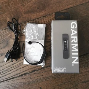 Garmin Vivosmart 4 Smart Activity Tracker Size S-M Used, in Box with Accessories - Picture 1 of 8