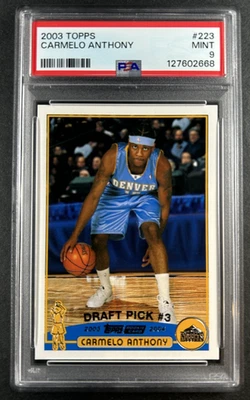 2003-04 Topps - Carmelo Anthony #223 Denver Nuggets - RC PSA 9 - Image 1 of 2