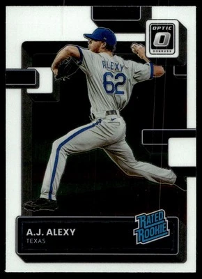 2022 Donruss Optic RATED ROOKIE A.J. Alexy Rookie Texas Rangers #61 - Image 1 of 2