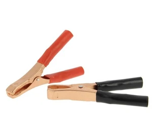 Lot 2 pince crocodile isolée charge pour batterie ou connexion jusqu'à 60 A - Imagen 1 de 3