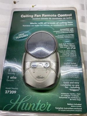 Hunter Ceiling Fan Light Remote Control Digitally Programmable Model 27209 New - Image 1 of 4