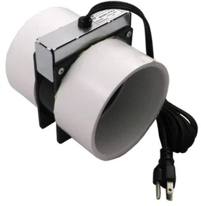 PVC4 Radon Mitigation Fan Model - Exhaust Fan with 6-Ft. Power Cord, - Picture 1 of 6