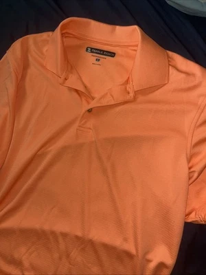 Pebble Beach Men's Performance Golf Polo Shirt Striped, Short Sleeve, Medium - Image 1 of 2