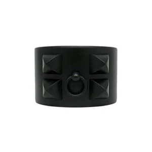 Hermes Bracelet Bangle Collier de Chien Cuff Aluminum Sunset Black Inner 16cm - Picture 1 of 10
