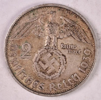 Alemania 1939 2 Reichsmark 8g plata 0,625  Foto 1 de 2