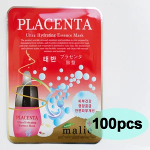 100pcs MALIE PLACENTA Face Mask Packs Sheet 25g Whitening Wrinkles EXPRESS SHIP - Imagen 1 de 7