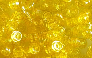 20x NUEVO LEGO® 4073 piedras redondas placa redonda 1x1 placa redonda, amarillo trans #33 - Imagen 1 de 1