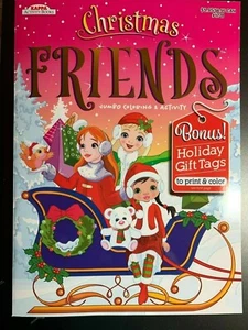KAPPA JUMBO COLORING & ACTIVITY BOOK CHRISTMAS FRIENDS FREE HOLIDAY GIFT TAGS! - Picture 1 of 2