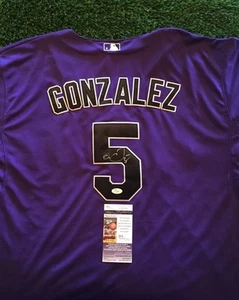 CARLOS GONZALEZ "CARGO" COLORADO ROCKIES SIGNED Jersey JSA/COA J19350 - Picture 1 of 1