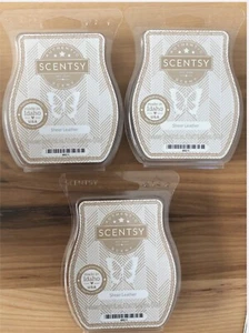 Scentsy SHEER LEATHER Wax Bars ~ Lot Of 3 ~ NIP - Picture 1 of 1