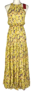 Missoni 100% Silk Floral Maxi Sleeveless Dress Made In Italy Size 40 / US Size 4 - Picture 1 of 16