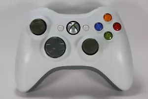 Microsoft Xbox 360 Wireless Controller Original OEM Weiß Gereinigt Getestet - Bild 1 von 21