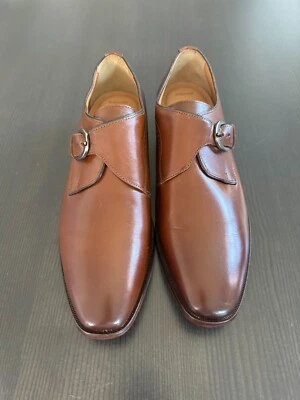 Johnston & Murphy Piel de Oveja Cuero Monkstrap Óxido/Bronceado Para Hombre Talla 11.5 M NUEVO Foto 1 de 4