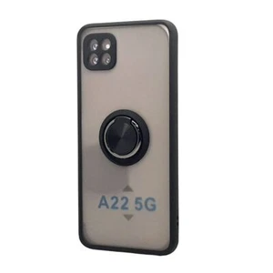 TPU Case w/Magnetic Ring Matte Clear Back Soft Shockproof Case for Galaxy A22 5G - Picture 1 of 8