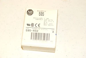 Allen Bradley 595-A02 Auxiliary Contact 595A02 - Picture 1 of 2