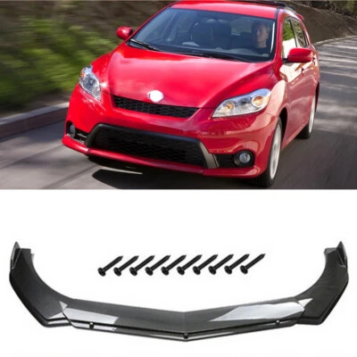 For Toyota Matrix 2003-2014 Front Bumper Lip Splitter Spoiler Carbon Fiber Style - Image 1 of 4