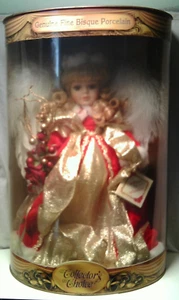 Collectors Choice Genuine Fine Bisque Porcelain Angel Dress Christmas? unopened - Picture 1 of 2