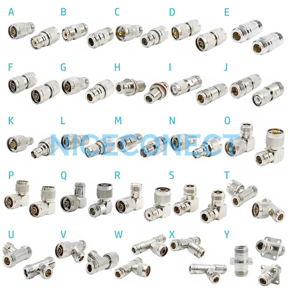 1x N Male Female to N TNC UHF PL-259 SO-239 Plug Jack RF Adapter Coax Connector - Image 1 of 1