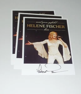HELENE FISCHER, cartolina/carta firmata originale in 10x15 cm (3) - Foto 1 di 1