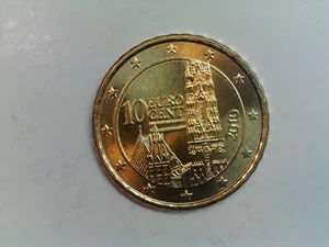 10 Cent 2010 Österreich Kursmünze aus Original Rolle (Z295/3707)(Z465/010) - Bild 1 von 2