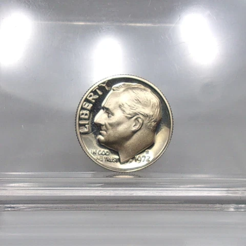 1972-S Roosevelt Dime Type 2 Clear S Proof Coin **A real gem** Cover