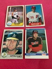 1981 1982 1983 1984 FLEER SINGLES COMPLETE OR FINISH YOUR SET - Pick 8
