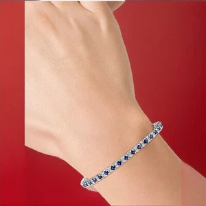 NUOVO! BRACCIALE TENNIS EFFY ZAFFIRO E DIAMANTI / vendita al dettaglio $ 1.275 - Foto 1 di 8