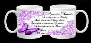 Personalisierte Tasse Muttertag Mama Nanny Tante Mama Oma Schwester Patin Geschenk - Bild 1 von 20
