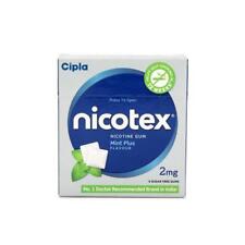 Pack of 5 Nicotex 2mg Chew Gum - Mint Plus Flavour 12 's Gums Free Shipping