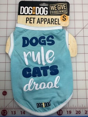 New Pet Clothes Apparel Dogs Rule Cats Drool Small S Cute Gift Dog For Dog Brand - Image 1 of 3