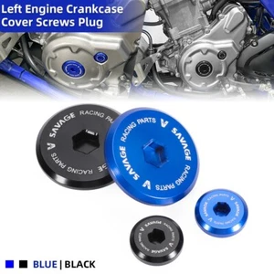 CNC Left Engine Crankcase Covers Screws Plug for YAMAHA YFZ450 R YFZ 450X/RSE - Picture 1 of 15