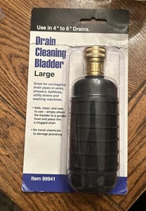 Large Drain Cleaning Bladder 4"-6" Drains #99941 NEW SEALED FAST SHIPPING READ - Bild 1 von 2